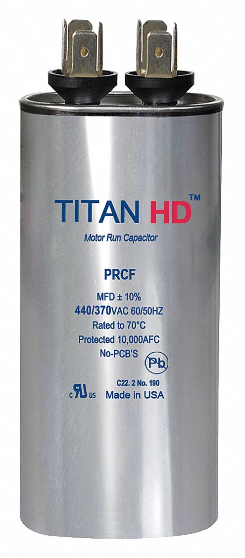 Motor Run Capacitor 20 MFD 2 7/8  H