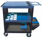 Welding Cart Casters 35 in H Blue