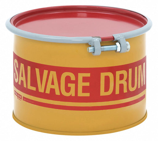 Salvage Drum Steel 10.5 in H Red