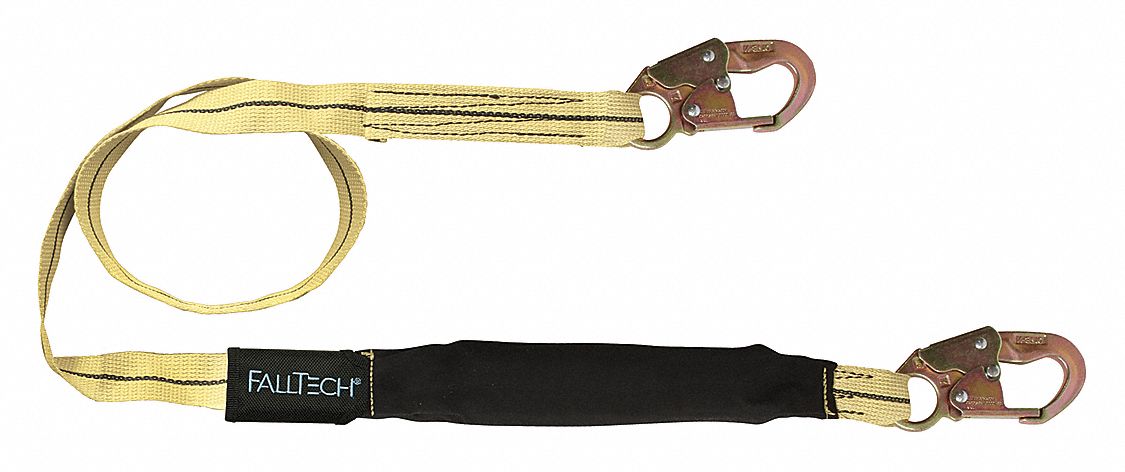 Shock-Absorbing Lanyard Black