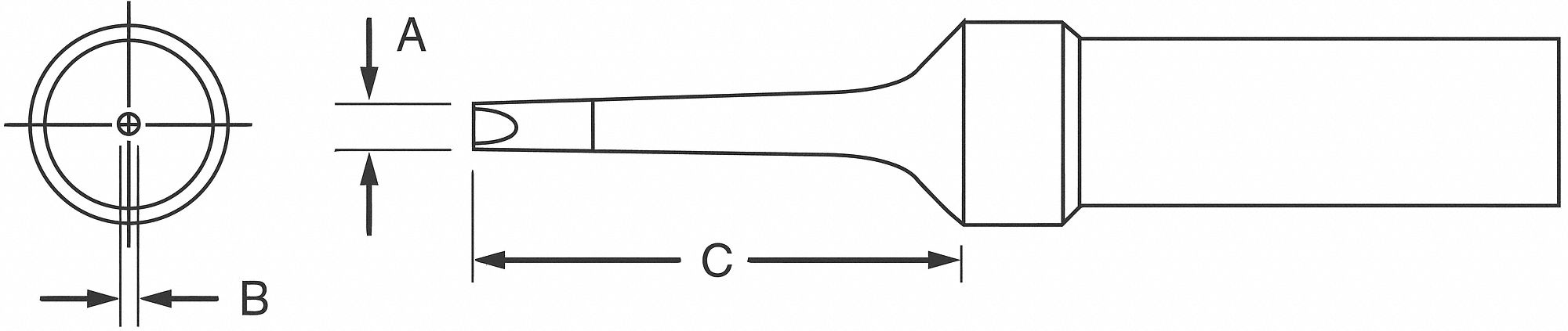 WELLER ET Chisel Soldering Tip