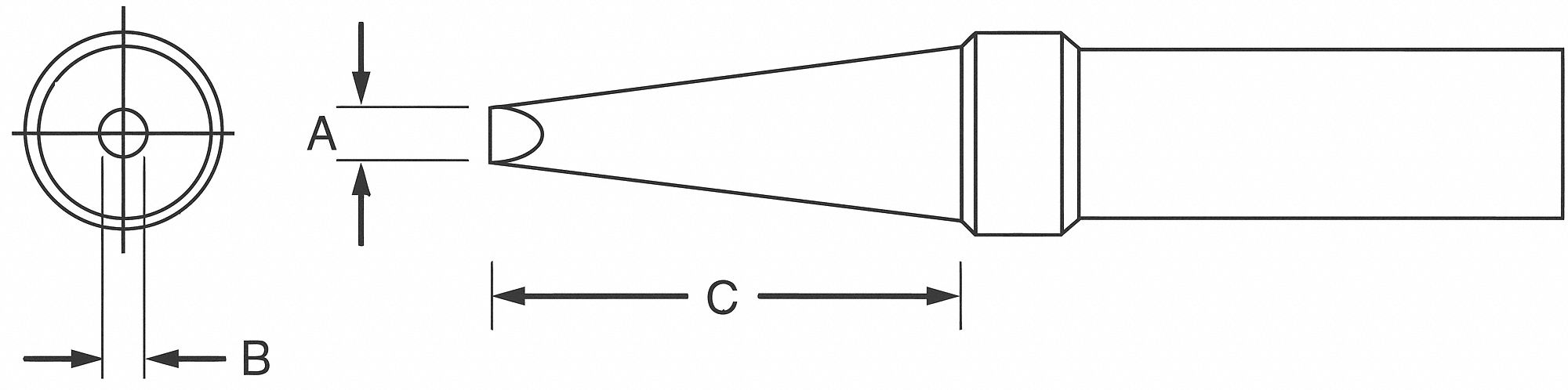 WELLER ET Chisel Soldering Tip
