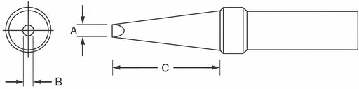 WELLER ET Chisel Soldering Tip