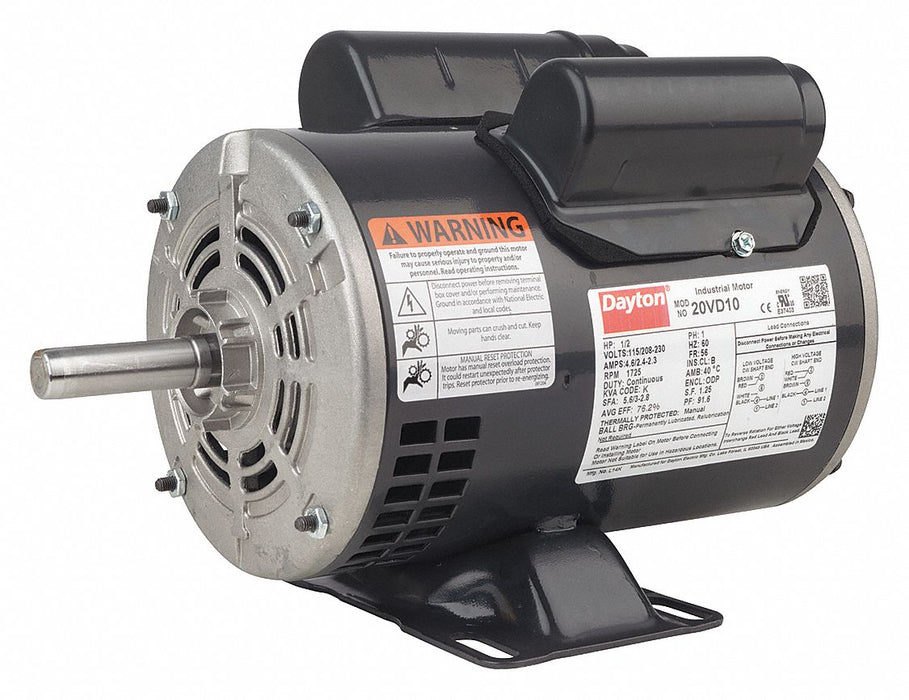 GP Motor 1/4 HP 1 140 RPM 115/208-230V