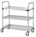 Utility Cart SS/Chrome 38x21x38 3 Shelf