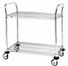 Utility Cart SS 26x18x38 2 Shelf
