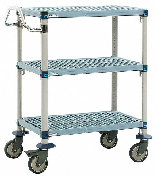 Utility Cart Microban 41x24x39 3 Shelf