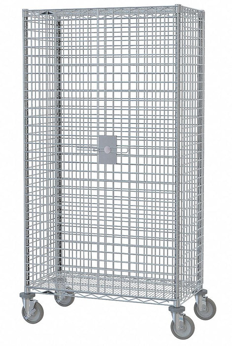 Wire Security Cart Chrome 41x22x68