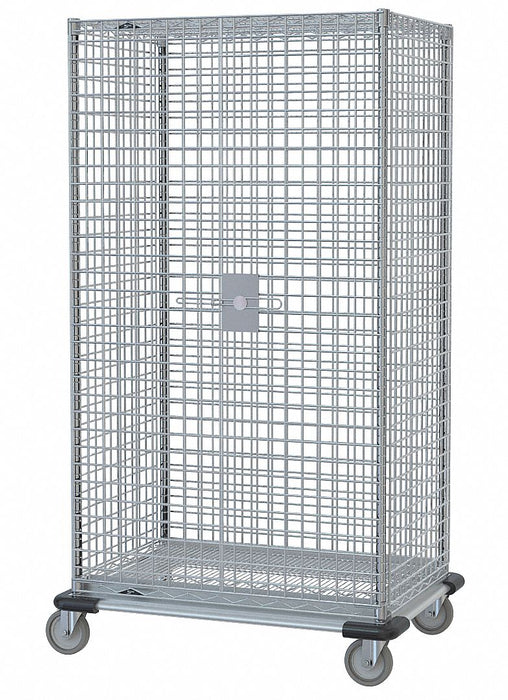Wire Security Cart Chrome 63x28x69
