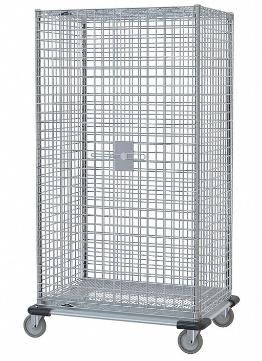 Wire Security Cart Chrome 63x28x69