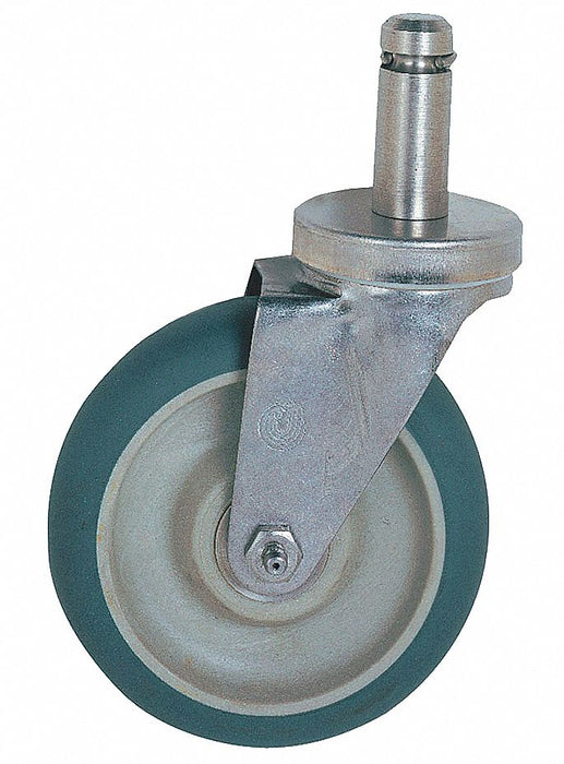Swivel Stem Caster H 5 In w/Donut Bumper