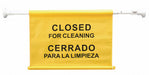 Door Barricade Sign 14in H Yellow