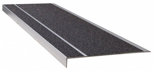 Stair Tread Black 48in W Extruded Alum