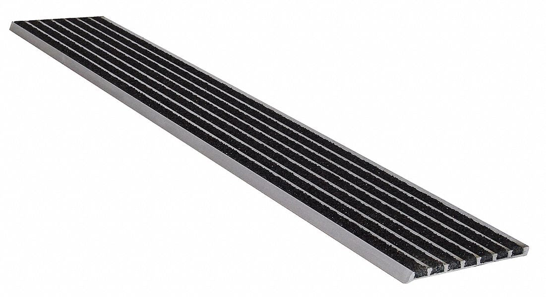 Stair Nosing Black 48in W Extruded Alum