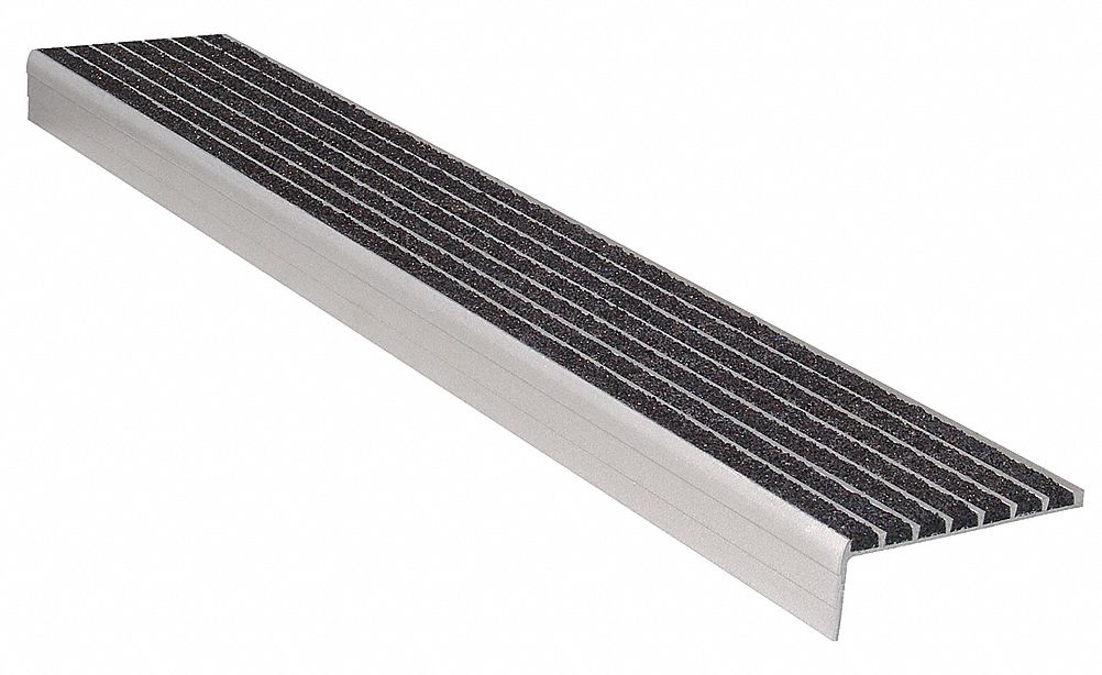 Stair Nosing Black 48in W Extruded Alum