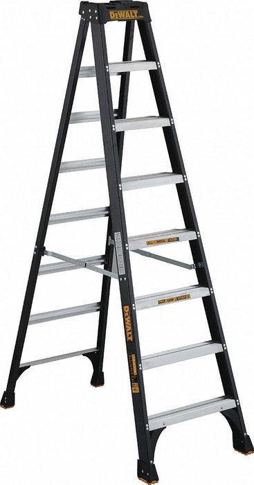 Stepladder Fiberglass 8 ft H 300 lb Cap