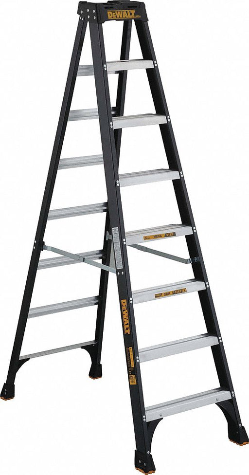 Stepladder Fiberglass 8 ft H 300 lb Cap