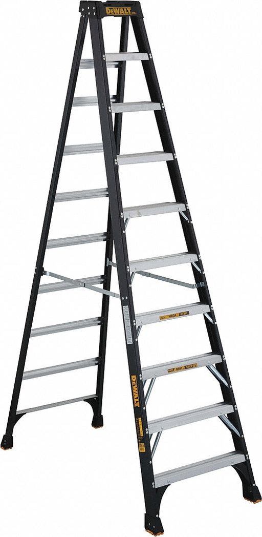Stepladder Fiberglass 10 ft H 300 lb Cap