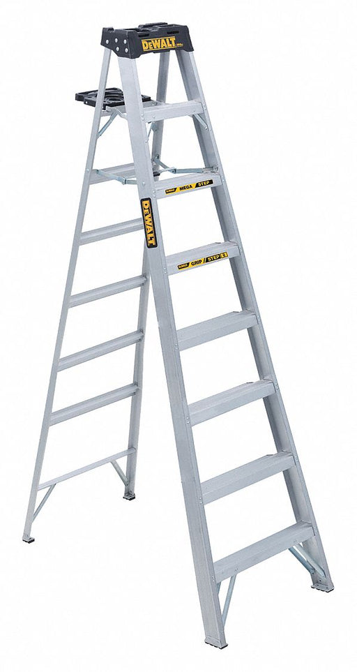 Stepladder Aluminum 8 ft H 300 lb Cap.