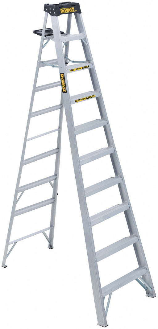 Stepladder Aluminum 10 ft H 300 lb Cap.