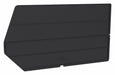 BinDivider 17.125inL Plastic Black PK6