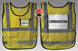 H6445 Safety Vest Yellow Legend Insert Univsl