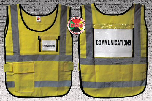 H6445 Safety Vest Yellow Legend Insert Univsl