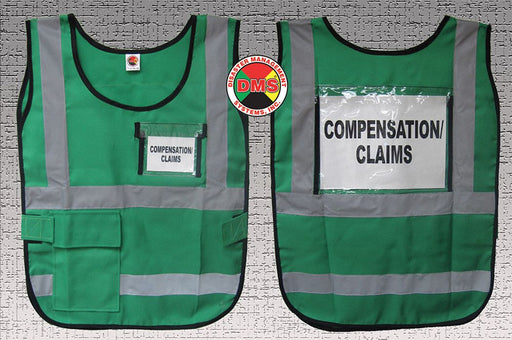 H6445 Safety Vest Green Legend Insert Univsl