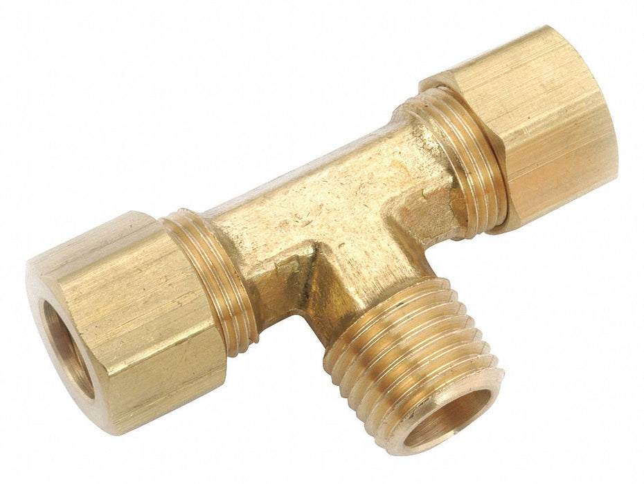 Tee Brass Comp 5/16  5/16  MNPT 1/8 