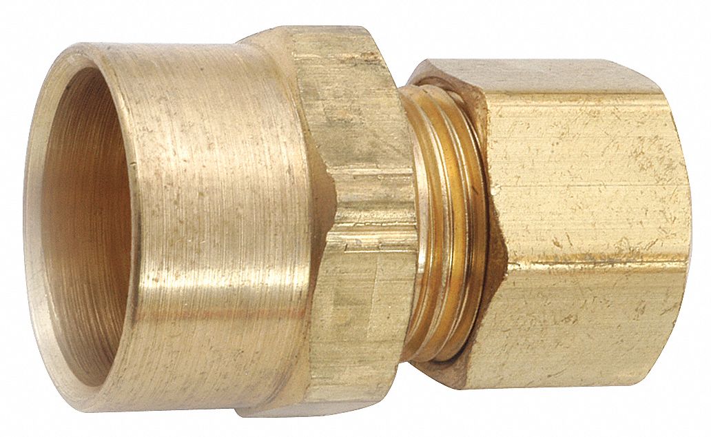 Strt Brass Comp. 3/8 in MNPT 1/2 in