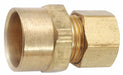 Strt Brass Comp. 3/8 in MNPT 1/2 in