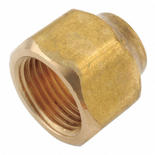 Flared Fitting Nut Brass 1/2 in