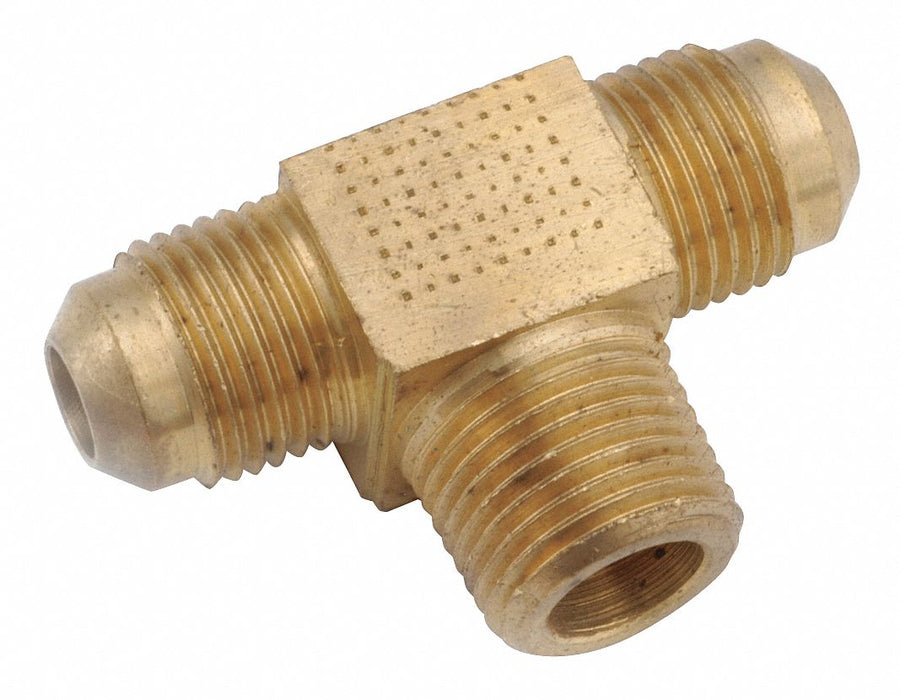 Tee Brass Flared5/8 Flared5/8 MNPT5/8 