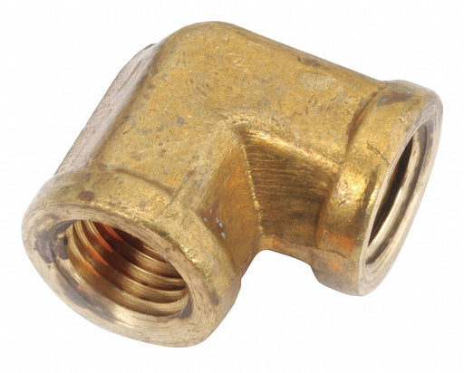 90 Elbow Brass 3/8 in Pipe Size FNPT