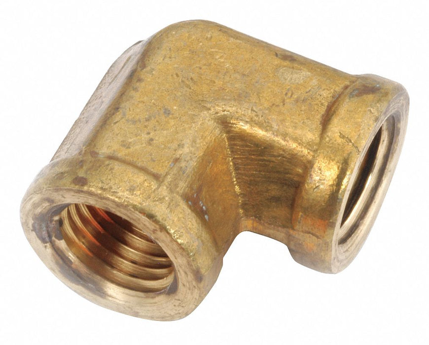 90 Elbow Brass 3/8 in Pipe Size FNPT