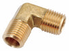 90 Elbow Brass 3/8 in Pipe Size MNPT