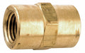 Coupling Brass 1/4 in Pipe Size FNPT