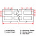 Thermal Transfer Printer Labels Amber
