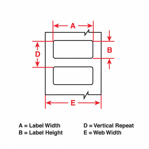 Therm Trans Label VinylCloth 0.75x0.25