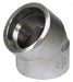 45 Elbow 316/316L SS 2 in Class 3000