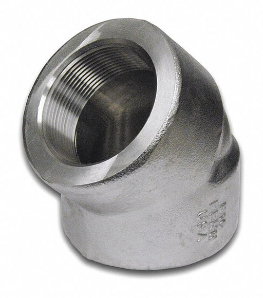 45 Elbow 316/316L SS 1/2 in FNPT