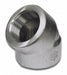45 Elbow 316/316L SS 1/2 in FNPT