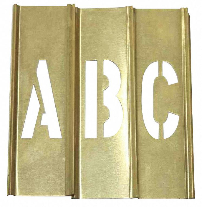 Stencil Set Letter Set Brass 33 pcs