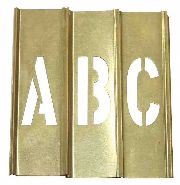 Stencil Set Letter Set Brass 33 pcs