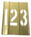 Stencil Set Number Set Brass 15 pcs