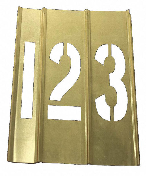 Number Stencils Brass 15PCS