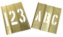 Stencil Kit 46 Piece 2 In Brass
