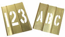 Stencil Kit 46 Piece 3 In Brass