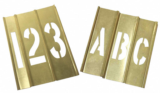 Stencil Kit 46 Piece 3 In Brass