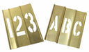Stencil Kit 46 Piece 6 In Brass